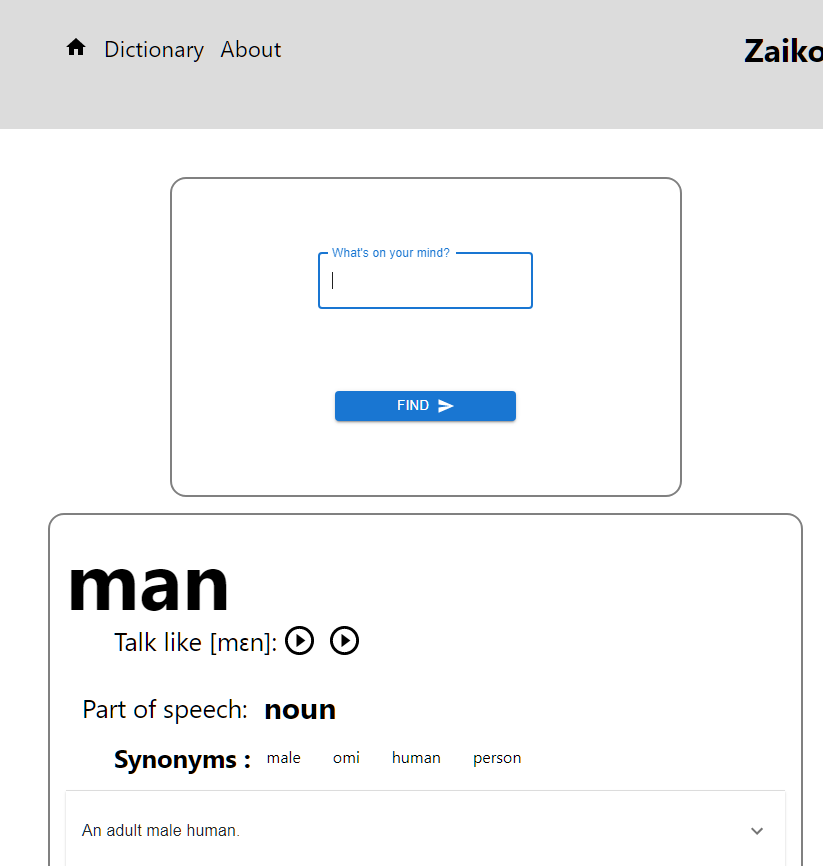 Dictionary